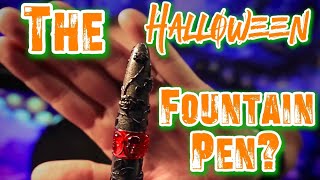 Reviewing and Writing with the Benu Skull and Roses Fountain Pen