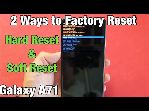 Galaxy A71: How to Factory Reset 2 Ways (Hard Reset & Soft Reset)