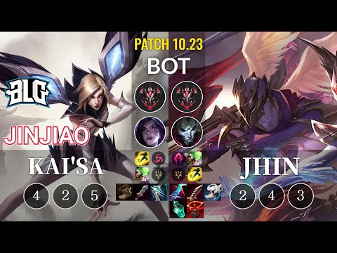 BLG Jinjiao Kai'Sa vs Jhin Bot - KR Patch 10.23