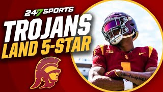 5-star WR Jerome Myles commits to USC Trojans | Instant Reaction
