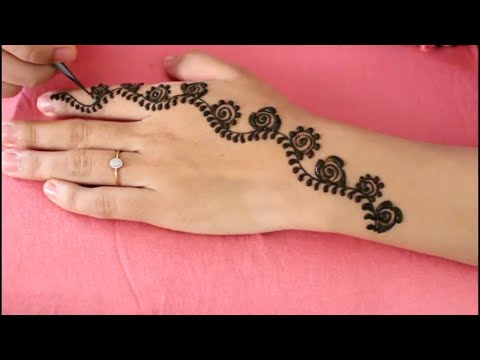 How To Draw Henna Designs On Paper Step By Step | Easy