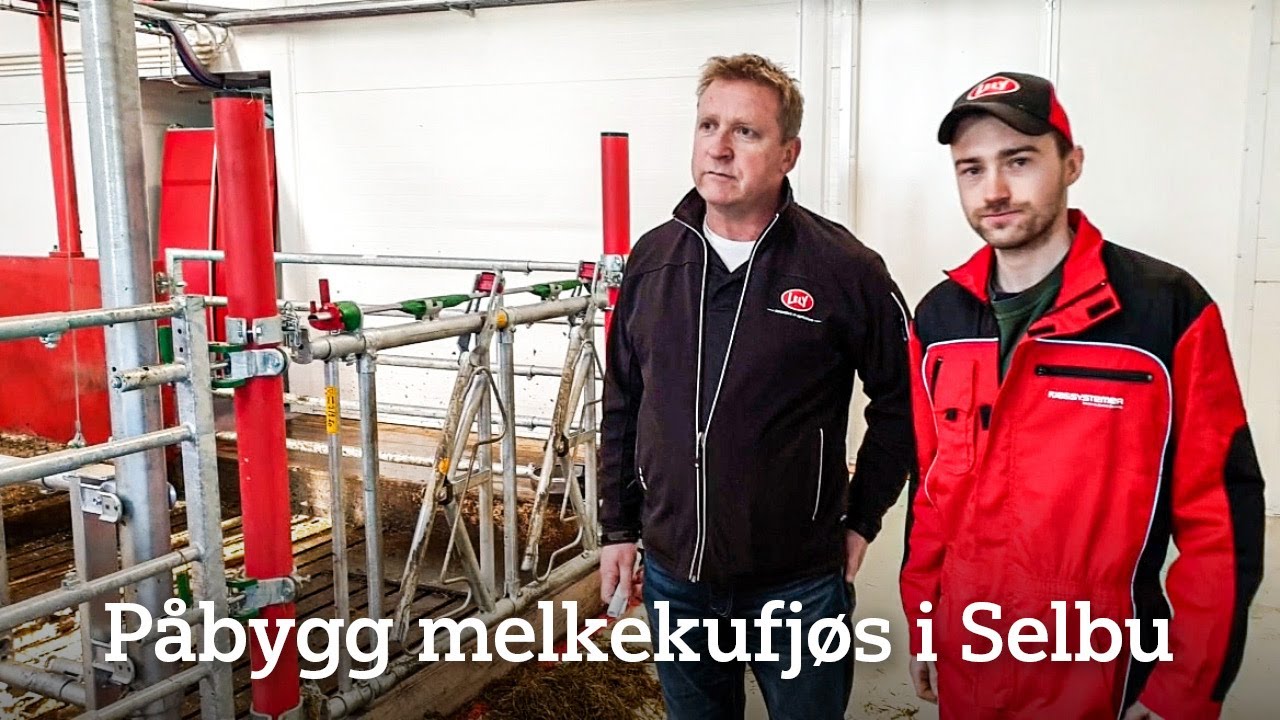 Påbygg melkekufjøs med hybridventilasjon hos Ola Fuglem i Selbu
