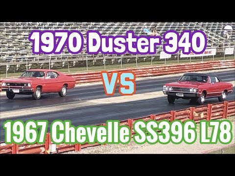 1967 Chevelle SS396 L78 vs 1970 Plymouth Duster 340 - PURE STOCK DRAG RACE + history/specs