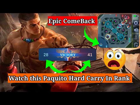 Impossible Epic ComeBack! PAQUITO Hard Carry Gameplay With New Build | Mobile Legends | PaPaQuito