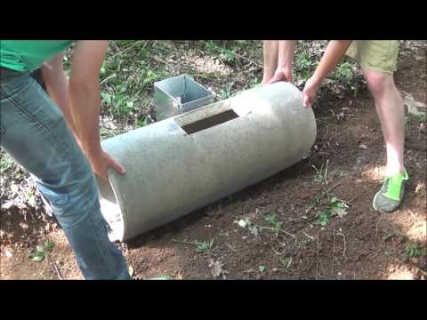 Krefelder Fuchsfalle - Aufbau Revierfertig