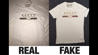 How To Spot Fake Gucci Logo Washed T-Shirt Authentic vs Replica Comparison