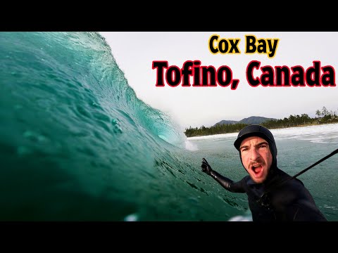 SURFING CANADA'S MOST POPULAR WAVE -  COX BAY, TOFINO (RAW POV)
