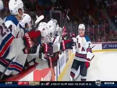 Troy Terry Shootout Goals USA v. Russia WJC