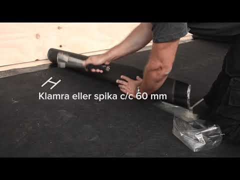 Mataki Haloten underlagsduk - Tvärskarv dold infästning, klammer eller spik