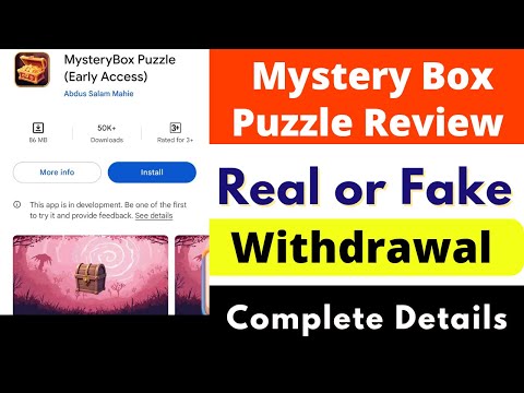 Mystery Box Puzzle Game Real or Fake | Mystery Box Puzzle Game Review | Withdrawal | Scam or Legit