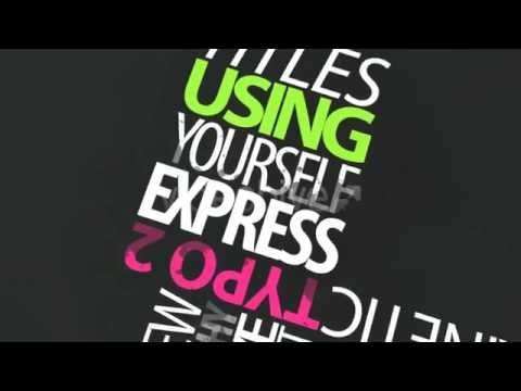 Kinetic Typo 2 - Apple Motion template