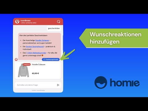 Wunschreaktionen erstellen bei homie – so geht's!