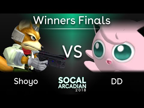 SoCal Arcadian 2018 - Shoyo (Fox) VS DD (Jigglypuff) - SSBM Top 8 - Winners Finals