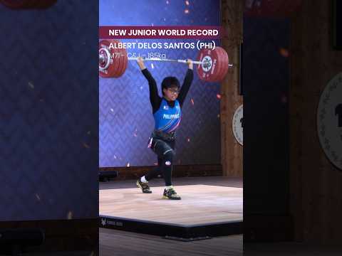 185 Lift 🔥New Junior World Record |  Men 71 kg | #shorts #iwf2025 #worldrecord