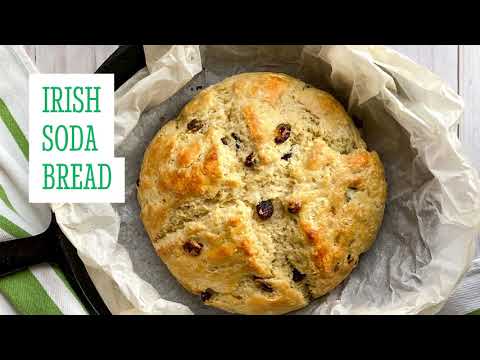 Easy Irish Soda Bread with Raisins and Buttermilk