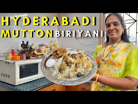 இவ்ளோ😱சுலபமா hyderabad mutton biriyani செய்யலாமா😳🔥 ?? | Hyderabad Mutton Biriyani recipe 💥🔥