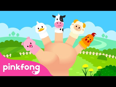 Farm Animals Finger Family | Nursery Rhymes | Farm Animal Songs | Pinkfong Songs