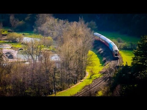 [PiP] Classical train with a special engineer in a special location  Bulz, Bihor County (14 04 2013)