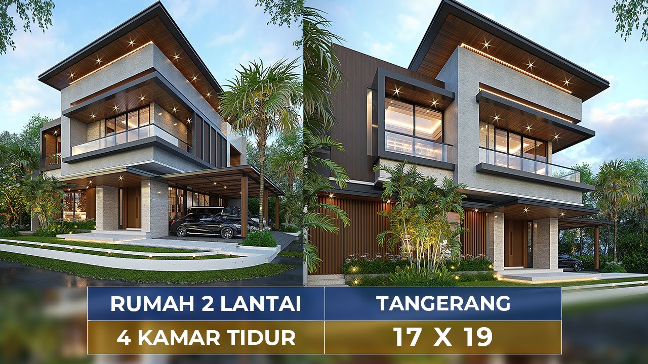 Video 3D Desain Rumah Modern 2 Lantai Bapak YKV 1525