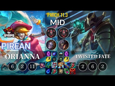 SG Pirean Orianna vs Twisted Fate Mid - KR Patch 11.3