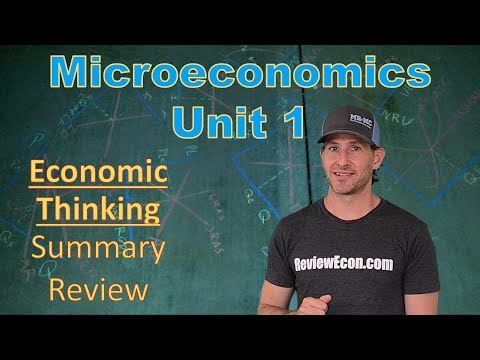 Microeconomics Unit 1 COMPLETE Summary - Economic Thinking