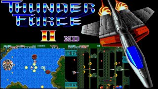 Thunder Force II MD (MD · Sega Mega Drive) video game port | full game (hard mode) session 💥⚜️🎮