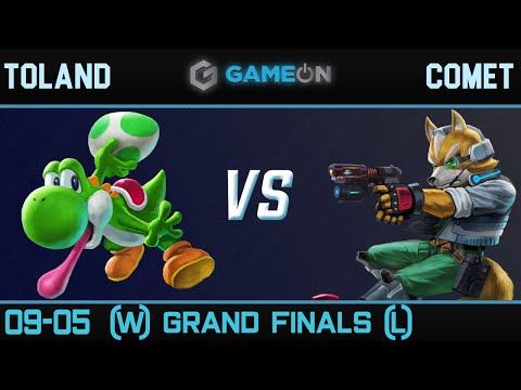 Toland (Yoshi) vs Comet (Fox) - Game On 9/5 Grand Finals