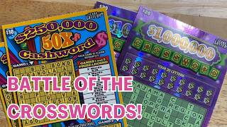 $10 vs $20 Crossword Battle 🎟️ | 50X Cashword vs $1,000,000 Crossword
