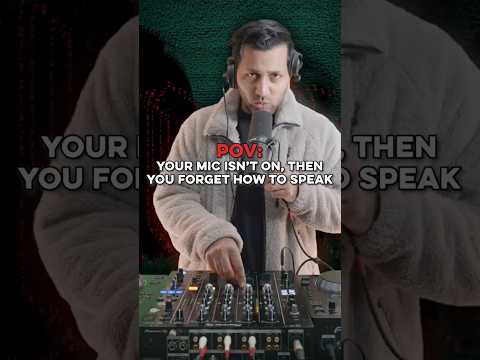 POV: Your Mic isn't on... then you forget how to speak #djlife #musicproducer #humour #producermemes