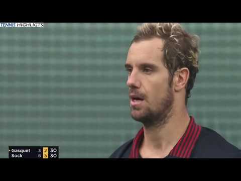 Richard Gasquet vs Jack Sock Highlights PARIS 2018 DAY 3