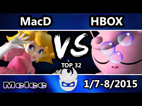 Paragon 2015 - MacD (Peach) Vs. Liquid' Hungrybox (Jigglypuff) SSBM Winners Top 32 - Melee