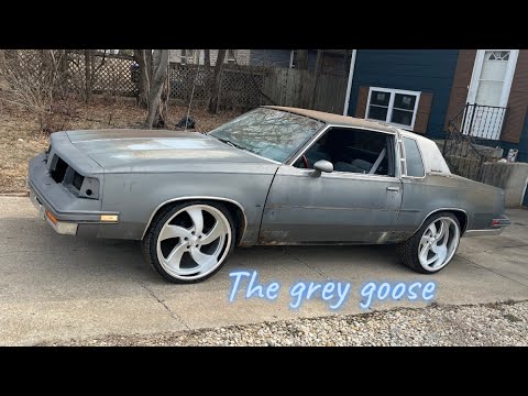 I Bought a 1988 Cutlass “Grey Goose” Project on Staggered 22 Inch US Mag Desperado 5 Brushed Billet