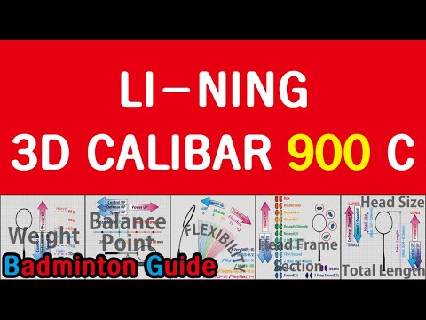 Li-Ning 3D Calibar 900 C (Badminton Racket Analysis)