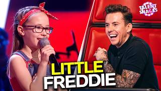 A 9 Year Old Became FREDDIE MERCURY On Stage...Every Coach Was GONE | The Voice Kids