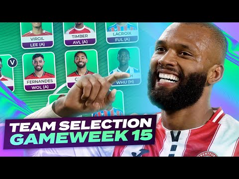 MATETA OUT 🤔 FPL TEAM SELECTION GAMEWEEK 15 🔥 | Fantasy Premier League Tips 2025/26