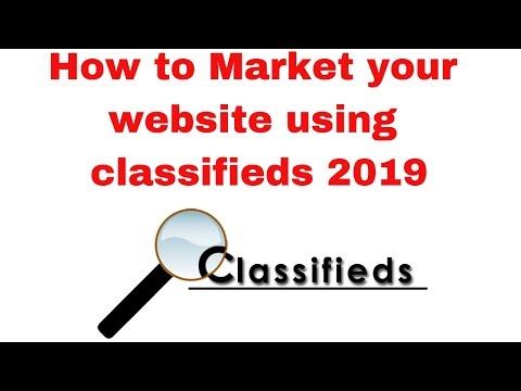 How to Market your website using classifieds 2019