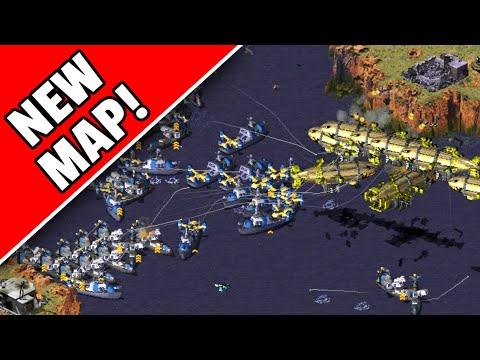 Insane Naval WAR! 2 vs 6 Brutal Smart AIs – Red Alert 2