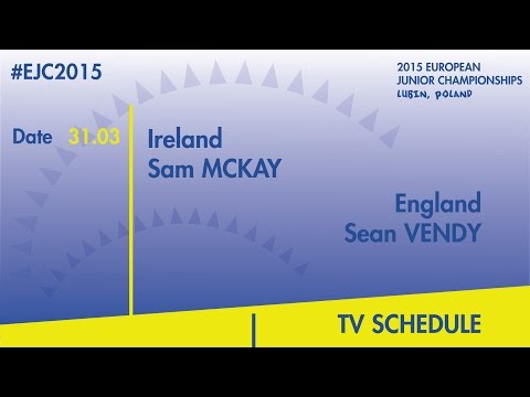 S.Mckay(IRL) VS. S.Vendy(ENG) #EJC2015 Lubin, Poland