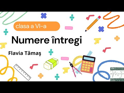 Numere întregi - clasa a VI-a