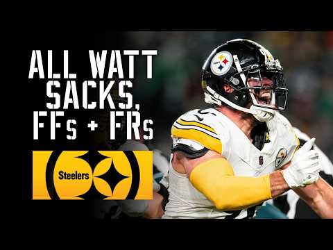 Every T.J. Watt Sack, Forced Fumble, and Fumble Recovery from the 2024 Season | Pittsburgh Steelers