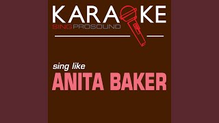 You&#39;re My Everything (Karaoke with Background Vocal) (In the Style of Anita Baker)