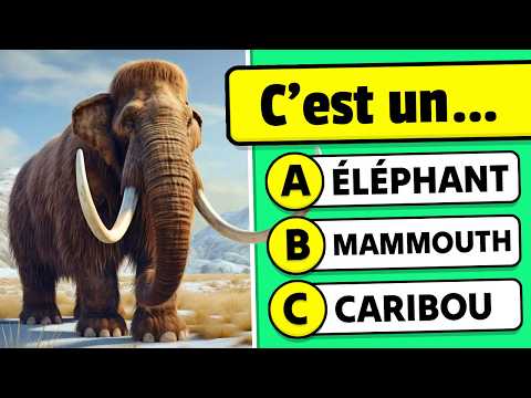 Devine les ANIMAUX DISPARUS...! 🦖🦈✅ 39 questions sur les Animaux éteints