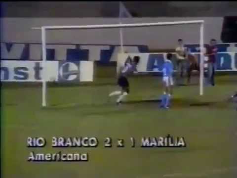 Rio Branco-SP 2 x 1 Marília-SP - Campeonato Paulista 1991