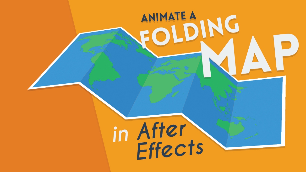 How To Animate a Folding Map | After Effects Tutorial