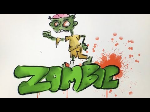 How to Draw Graffiti (Zombie)