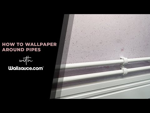 How to Easily Wallpaper Behind & Around Pipes