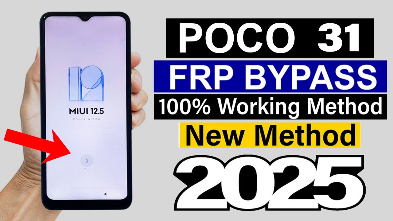 POCO C31 - Google/ FRP Bypass | 100% Working New Method (Without Pc)
