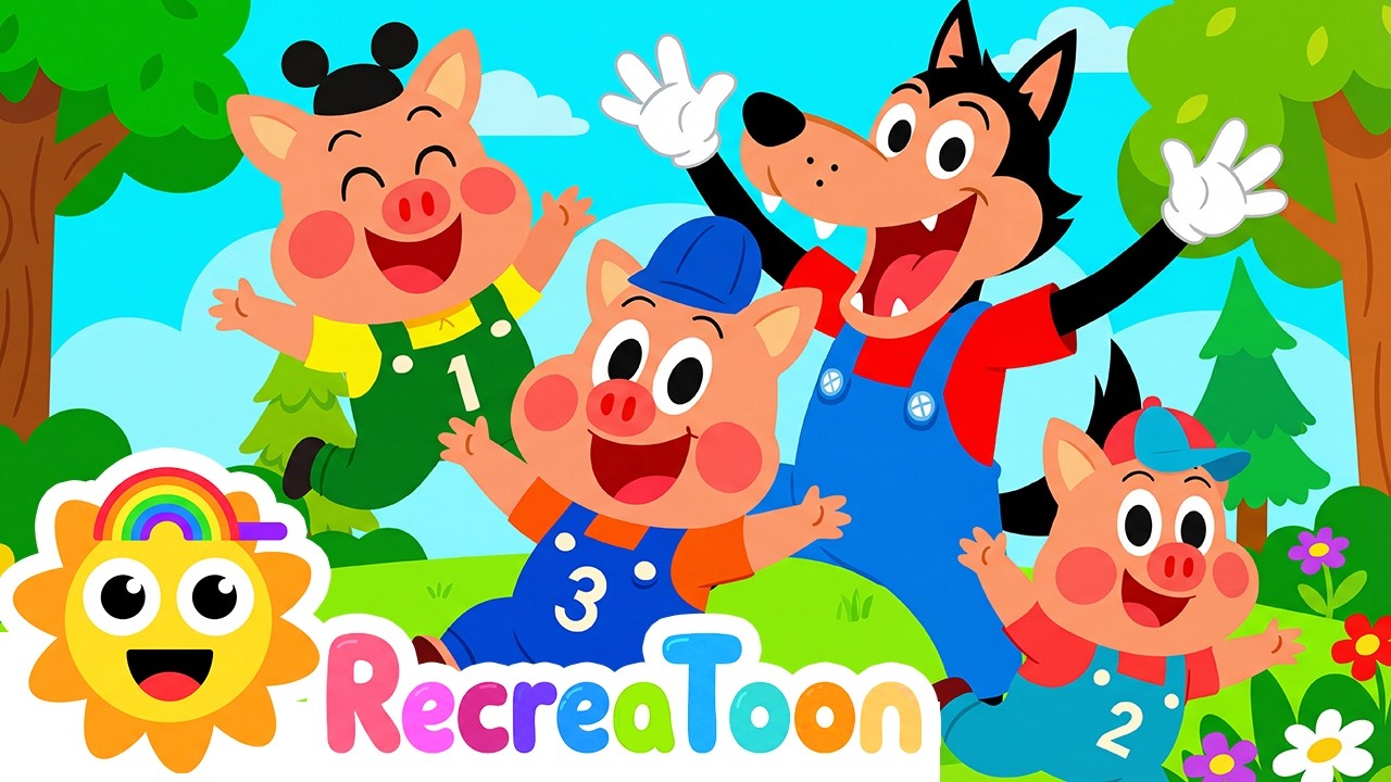 Les 3 petits cochons - Le loup et les 7 chevreaux -  Contes en français