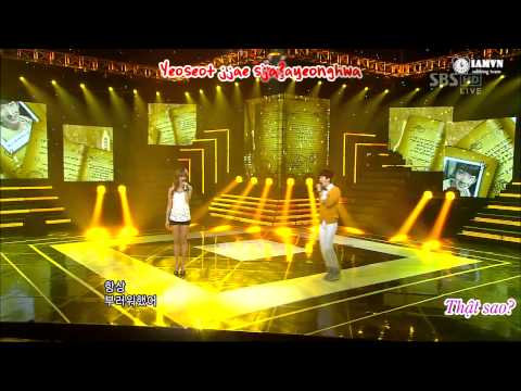 {IAMVN Vietsub}[110911] SBS Inkigayo JoKwon ft G.NA - Things I want to do if I have lover