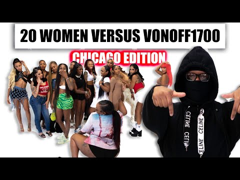 20 WOMEN VS 1 RAPPER (CHICAGO EDITION): VONOFF1700 #skinbone